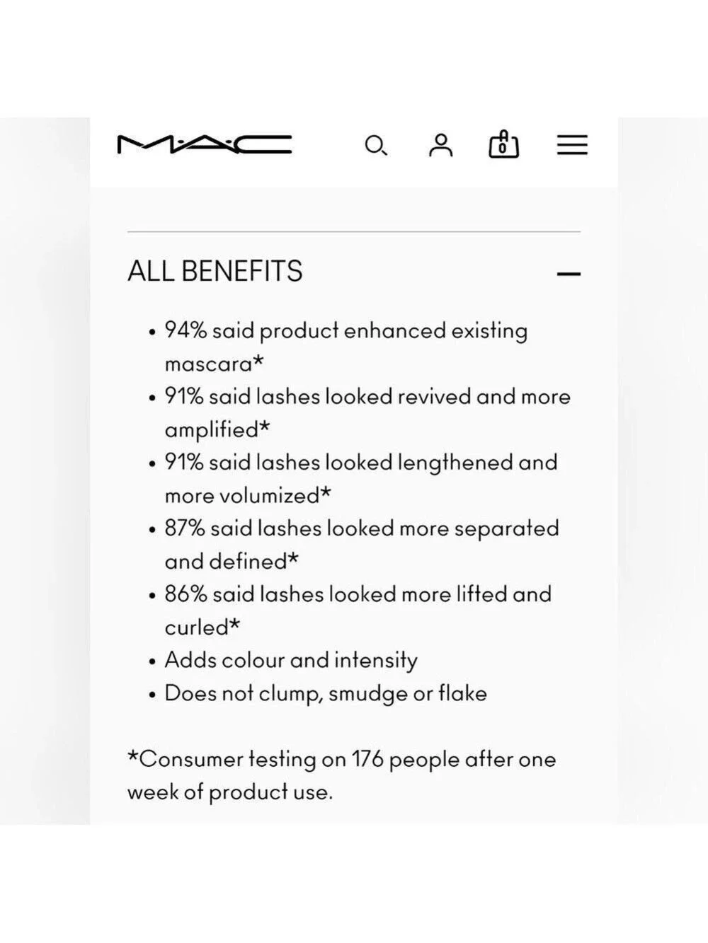 MAC Lash Dry Shampoo Mascara Refresher in Refreshing Black, NIB